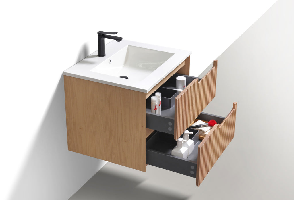 Kubebath Fiore 24" Single Sink Wallmount Vanity