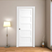 5-Panel Shaker Solid Interior Door Pre-Hung