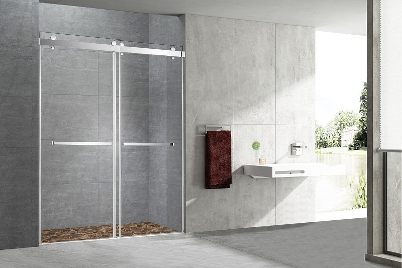 Cor In-Line Shower Door, Chrome 55-59" Adjustable