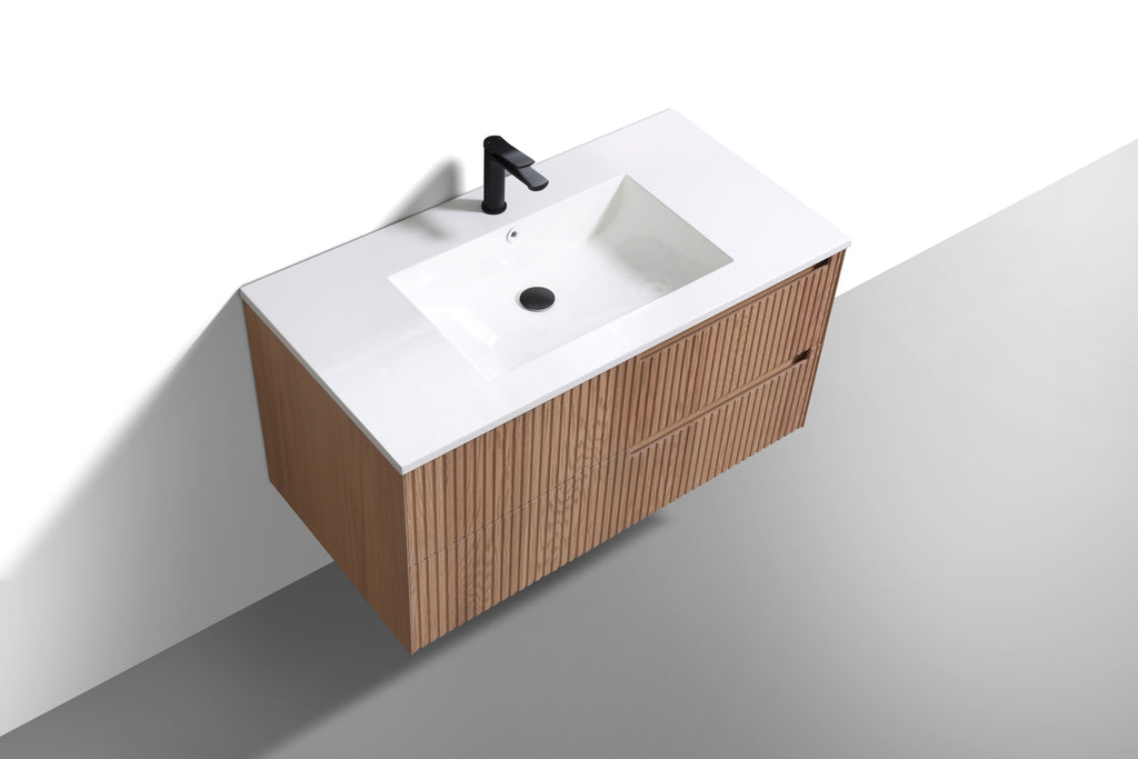 Kubebath Fiore 40" Single Sink Wallmount Vanity