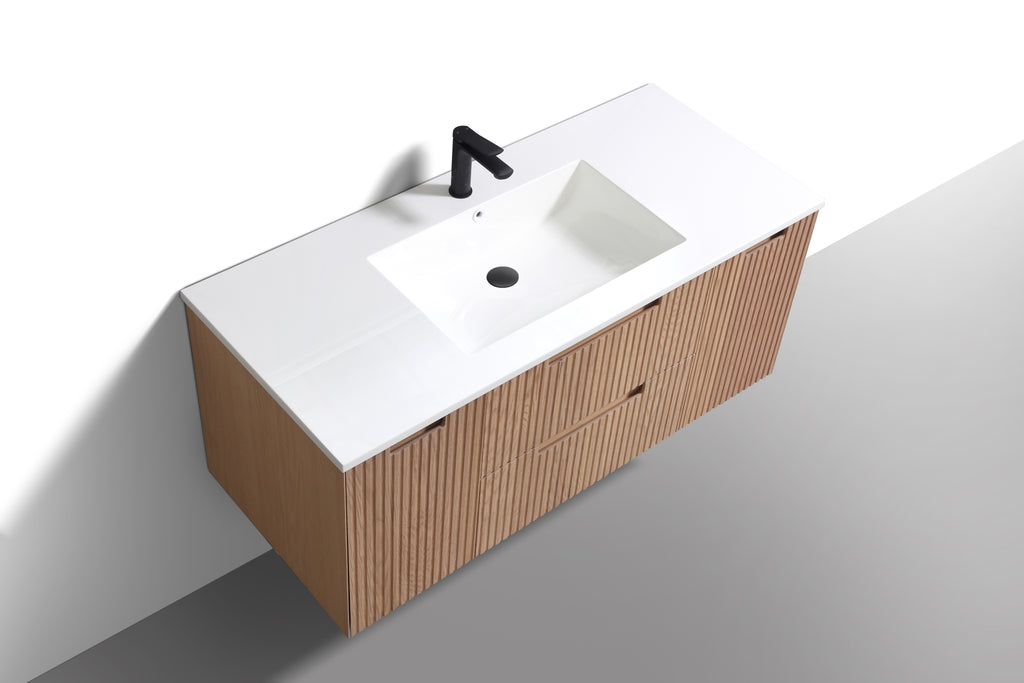 Kubebath Fiore 48" Single Sink Wallmount Vanity