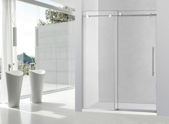 NOR In-line Shower Door, Chrome 55″ to 59″ Adjustable