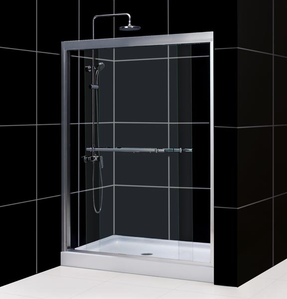 ROX In-line Shower Door, Chrome 56″ to 60″ Adjustable