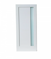 Slim Lite Frosted Glass Shaker Interior Door