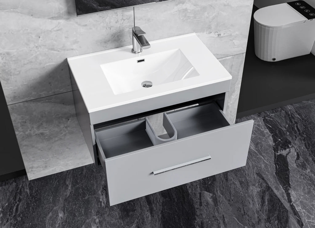 Simply Classic Series 24” Modern Wall Bathroom Vanity