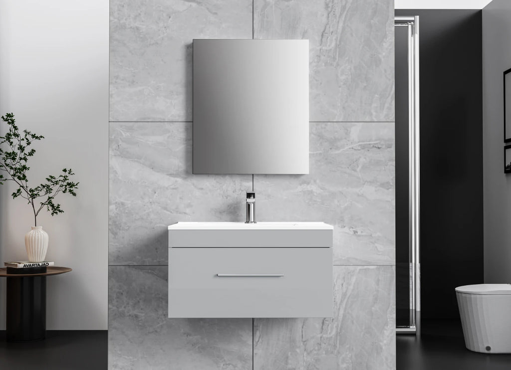 Simply Classic Series 24” Modern Wall Bathroom Vanity