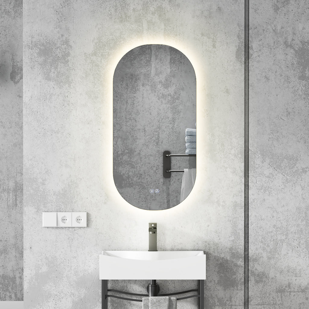 Back-Lit LED Frameless Bathroom Mirror