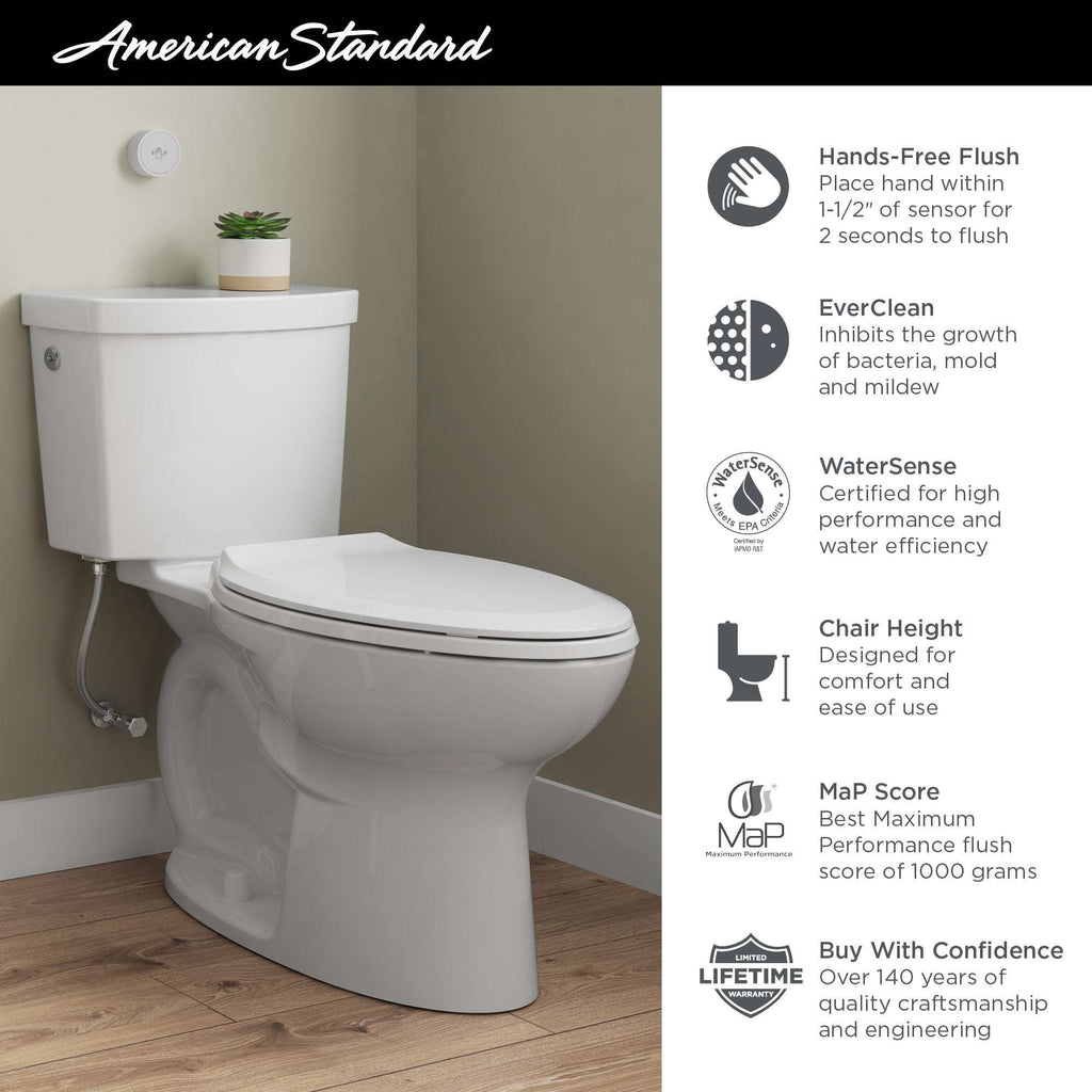 Cadet™ Touchless Chair Height Elongated Toilet (Seat not incld)