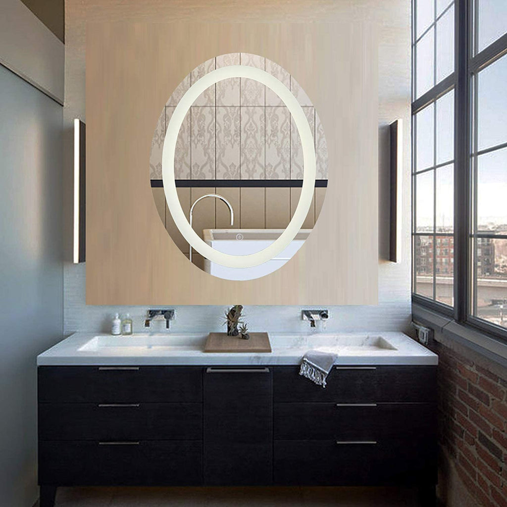 Oval LED Magnifying Vanity bathroom Mirror